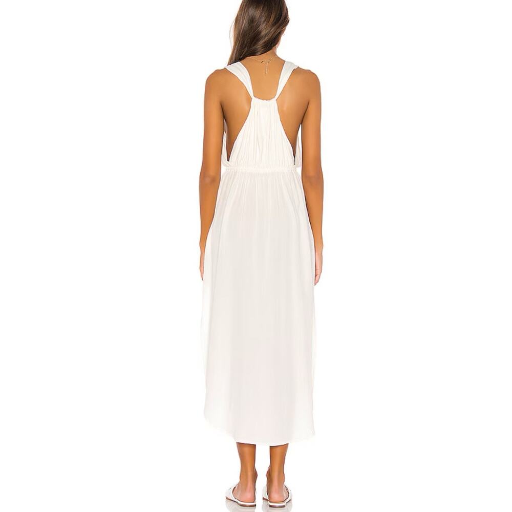 L Space Kenzie Cover-Up Midi Dress Swimwear White Women's Size M $139 - Picture 2 of 8